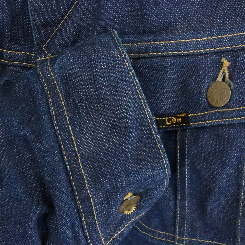 WAREHOUSE ウエアハウス 95747 × Lee リー 101-J ストームライダー コーデュロイ切替 デニム ジャケット 裏地ブランケット インディゴブルー系 42【中古】
