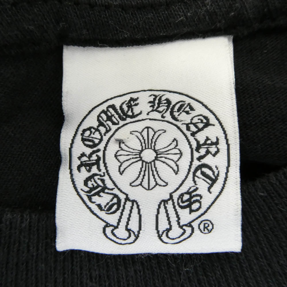 CHROME HEARTS クロムハーツ（原本無） T-BAR STAR LOGO Tバー スタープリント Tシャツ 半袖カットソー ブラック系 M【中古】