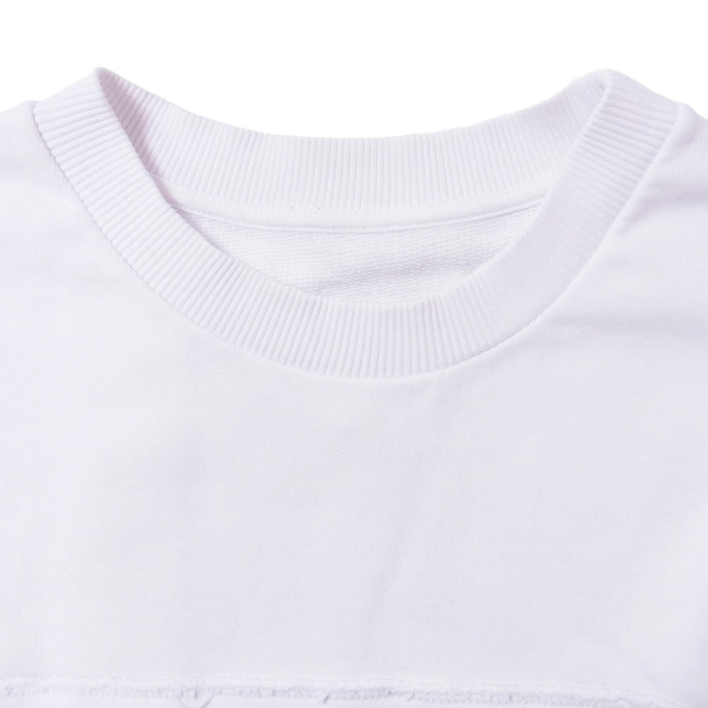 MAISON MARGIELA メゾンマルジェラ M60027-MM008 フロント ロゴ クルーネック スウェット トレーナー キッズ ホワイト系 16【中古】