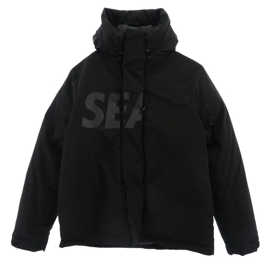 WIND AND SEA ウィンダンシー 23AW WDS-O-SIG-24-Q2-JK-01 Sea Hooded Down Jacket フーデッド ダウン ジャケット ブラック系 L【中古】