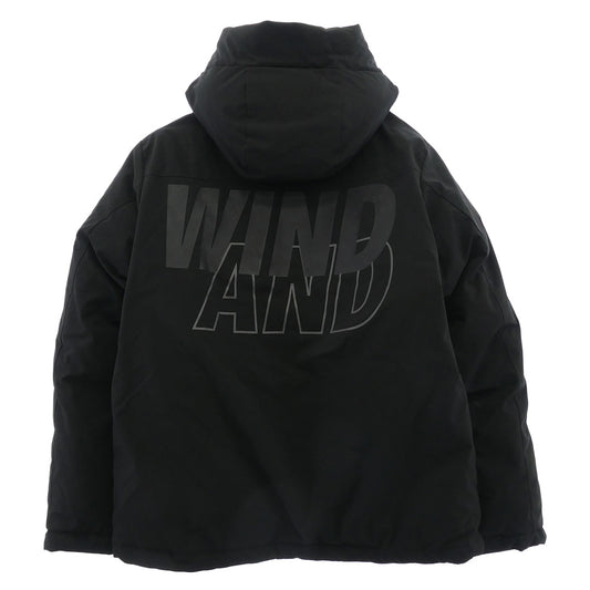 WIND AND SEA ウィンダンシー 23AW WDS-O-SIG-24-Q2-JK-01 Sea Hooded Down Jacket フーデッド ダウン ジャケット ブラック系 L【中古】