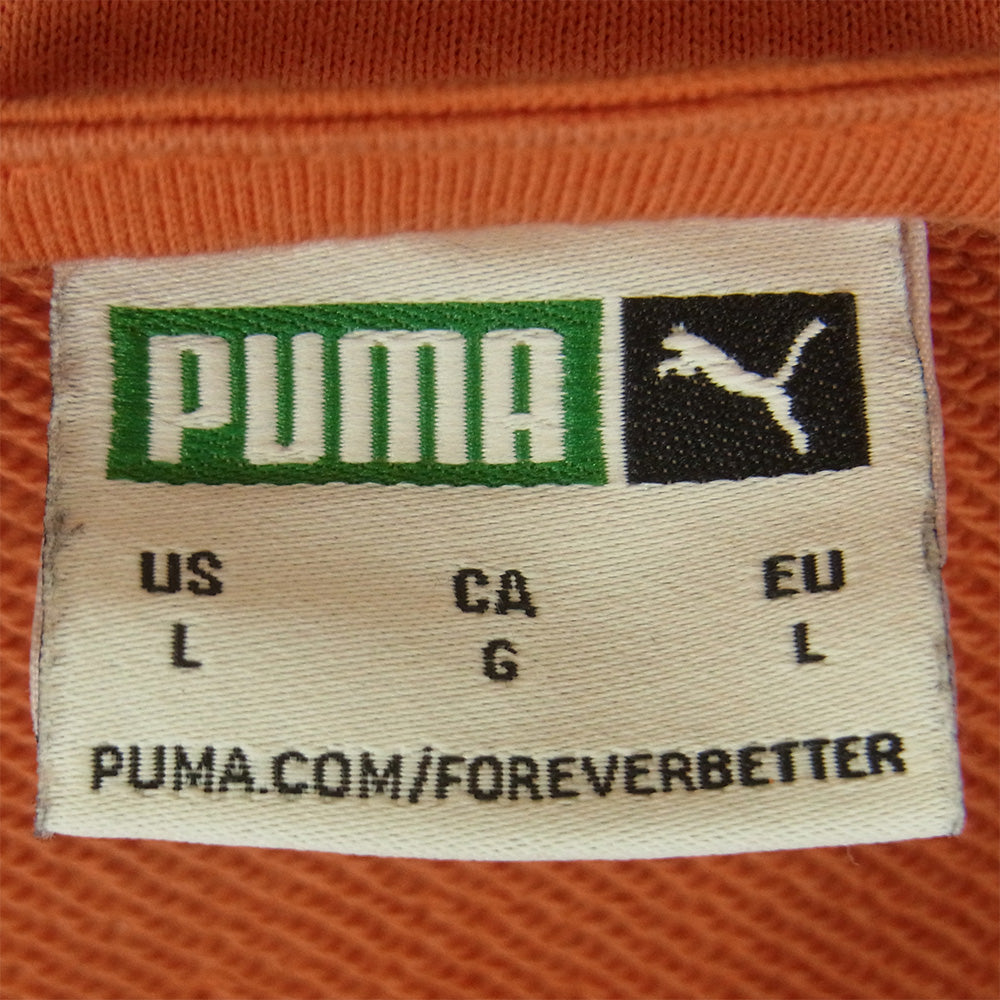 PUMA プーマ T7 フォワード ヒストリー トラック ジャケット ジャージ オレンジ系 ブラック系 ホワイト系 L【中古】