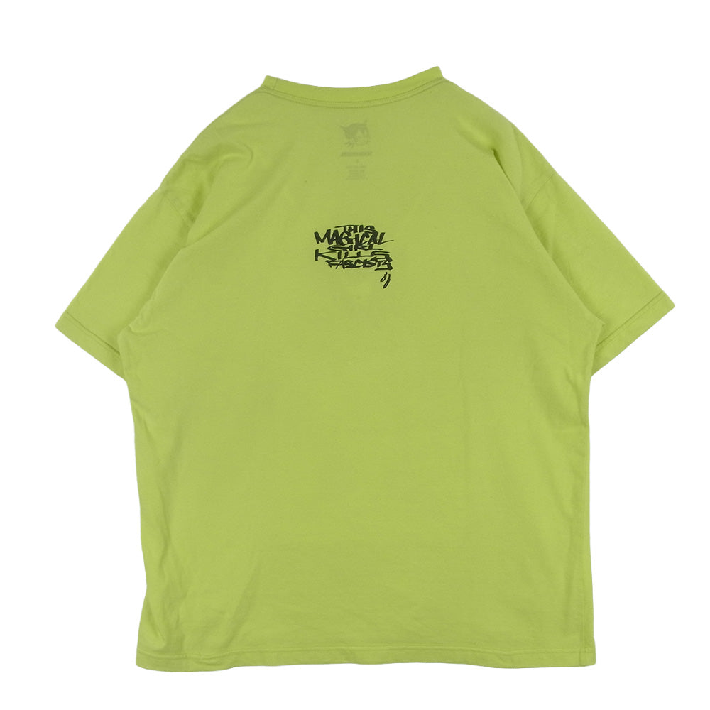 NEIGHBORHOOD ネイバーフッド 23SS 231PCJIN-ST01S NH X JUN INAGAWA TEE SS-1 ジュンイナガワ プリント 半袖 Tシャツ イエロー系 蛍光イエロー系 L【中古】