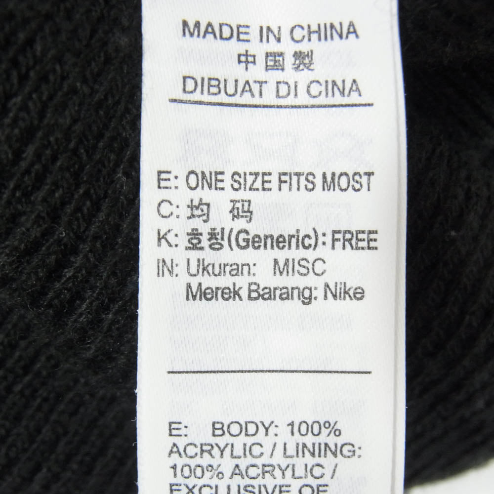 NIKE ナイキ DN2191-010 × Stussy NRG Cuffed Beanie ステューシー カフド ビーニー ニット キャップ ブラック系【中古】
