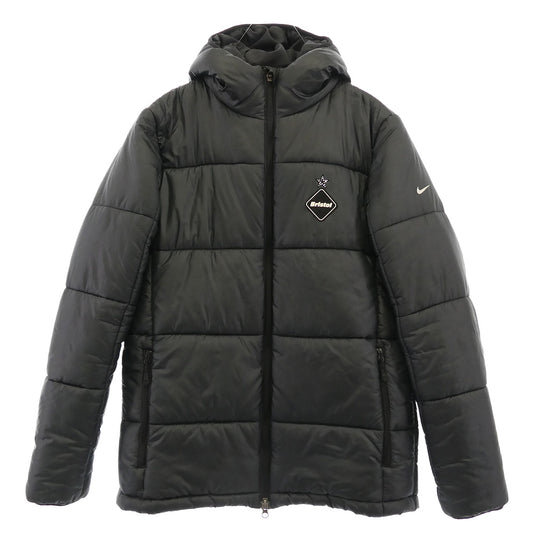 F.C.R.B. エフシーアールビー 335113 ロゴプリント 中綿 フーディー ジャケット ダークグレー系 M【中古】