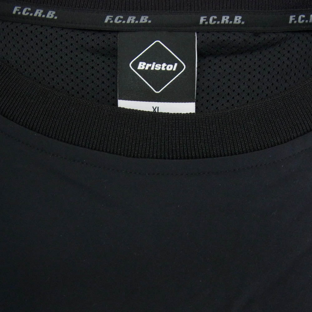 F.C.R.B. エフシーアールビー 22AW FCRB-222061 LYCRA TRACK CREWNECK TOP クルーネック 長袖 トレーナー ブラック系 XL【中古】