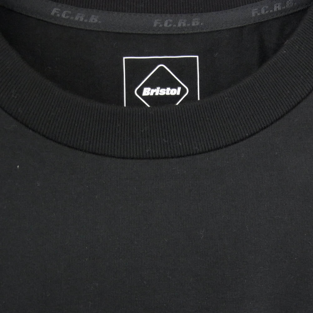 F.C.R.B. エフシーアールビー 23SS FCRB-230073 Authentic Team Long Sleeve Pocket Tee 袖プリント 長袖 Tシャツ カットソー ブラック系 XL【中古】