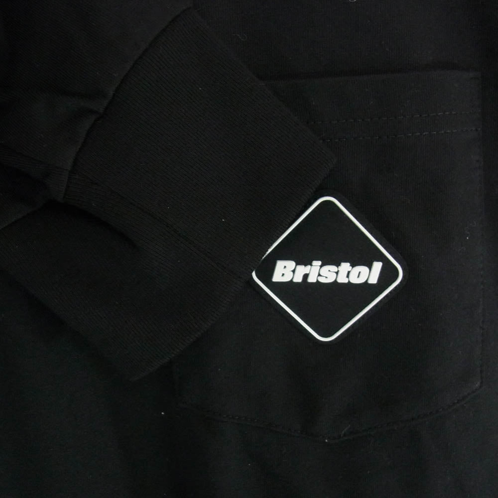 F.C.R.B. エフシーアールビー 23SS FCRB-230073 Authentic Team Long Sleeve Pocket Tee 袖プリント 長袖 Tシャツ カットソー ブラック系 XL【中古】