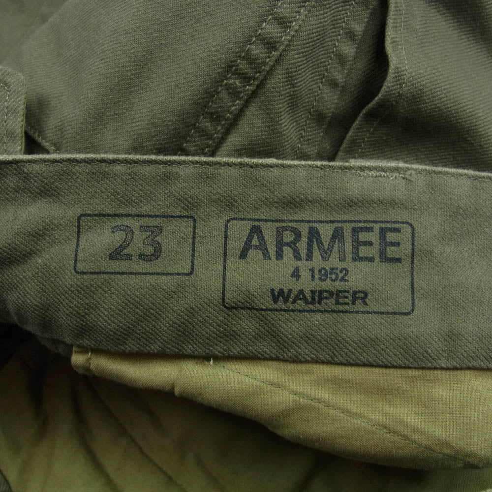 WAIPER ワイパー 24WP93 M-47 フランス軍 French Army ミリタリー カーゴパンツ カーキ系 23【中古】
