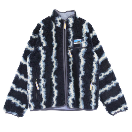 patagonia パタゴニア 23AW 20535 23年製 Natural Blend Retro Cardigan ナチュラル ブレンド レトロ カーディガン フリース ジャケット ダークネイビー系 ブルー系 ホワイト系 M【新古品】【未使用】【中古】
