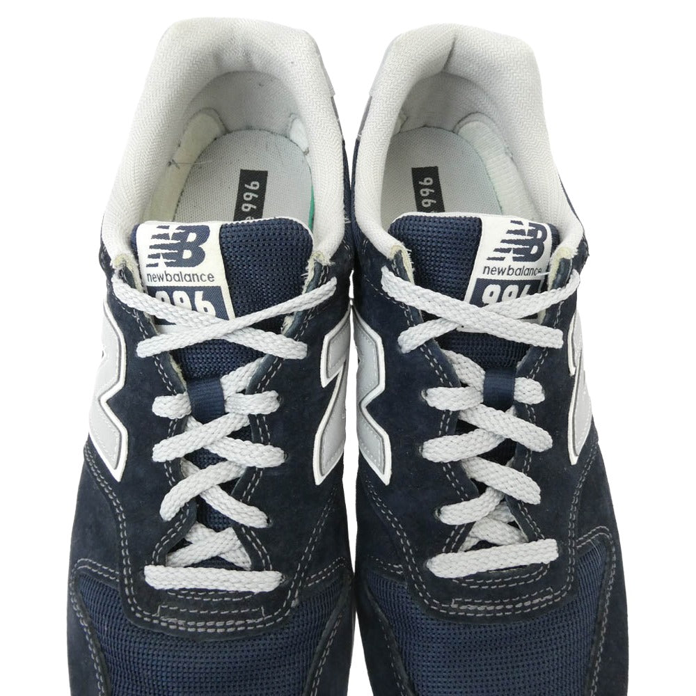 NEW BALANCE ニューバランス CM996BN 996 Navy ネイビー ローカット スニーカー シューズ ネイビー系 グレー系 28.0cm【中古】