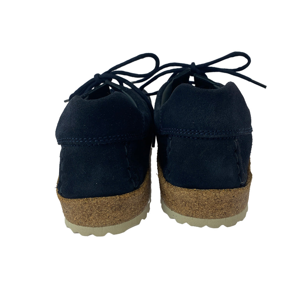 BIRKENSTOCK ビルケンシュトック SACRAMENTO レギュラーフィット コルクソール サクラメント スエード ローカット スニーカー ブラック系 27ｃｍ【美品】【中古】