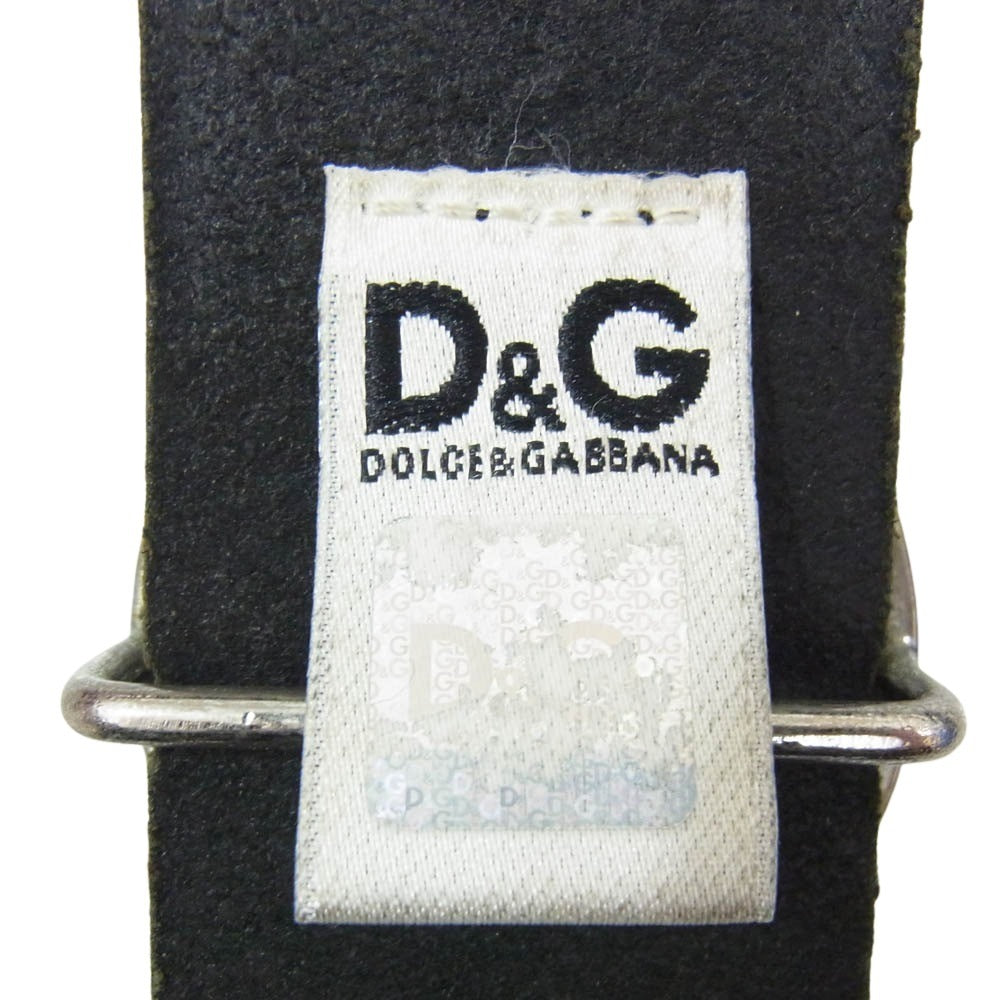 DOLCE&GABBANA ドルチェアンドガッバーナ D&G ロゴ ベルト ブラック系【中古】