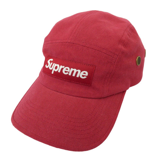 Supreme シュプリーム 22AW Brushed Cordura Camp Cap　ブラッシュド コーデュラ キャンプ キャップ 帽子 レッド系【美品】【中古】