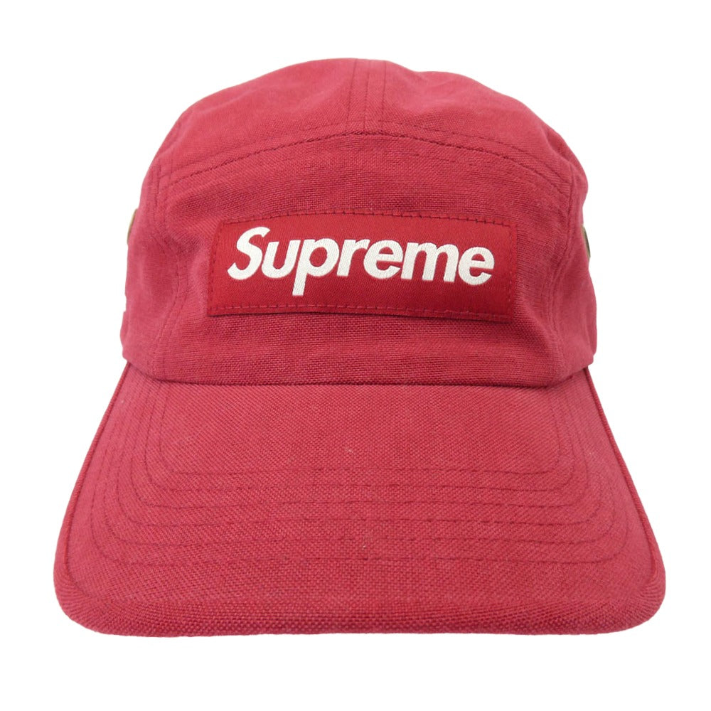 Supreme シュプリーム 22AW Brushed Cordura Camp Cap　ブラッシュド コーデュラ キャンプ キャップ 帽子 レッド系【美品】【中古】