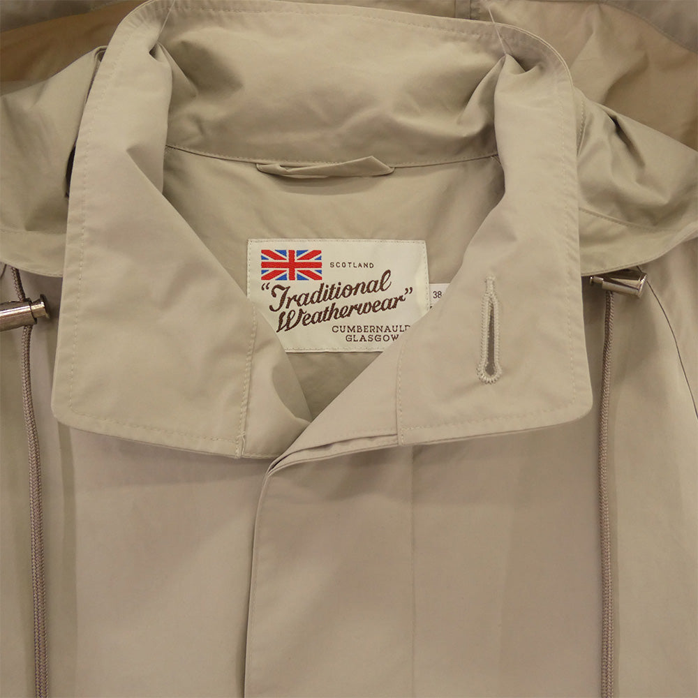 Traditional Weatherwear トラディショナルウェザーウェア G191APFCO0097E フーデット ナイロン ロング コート グレー系 38【中古】
