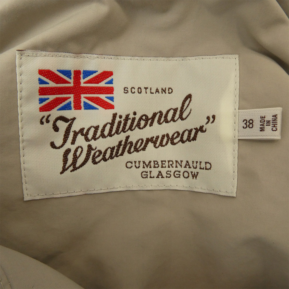 Traditional Weatherwear トラディショナルウェザーウェア G191APFCO0097E フーデット ナイロン ロング コート グレー系 38【中古】