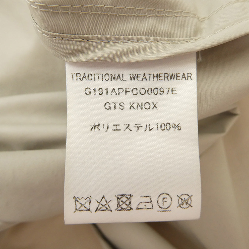 Traditional Weatherwear トラディショナルウェザーウェア G191APFCO0097E フーデット ナイロン ロング コート グレー系 38【中古】
