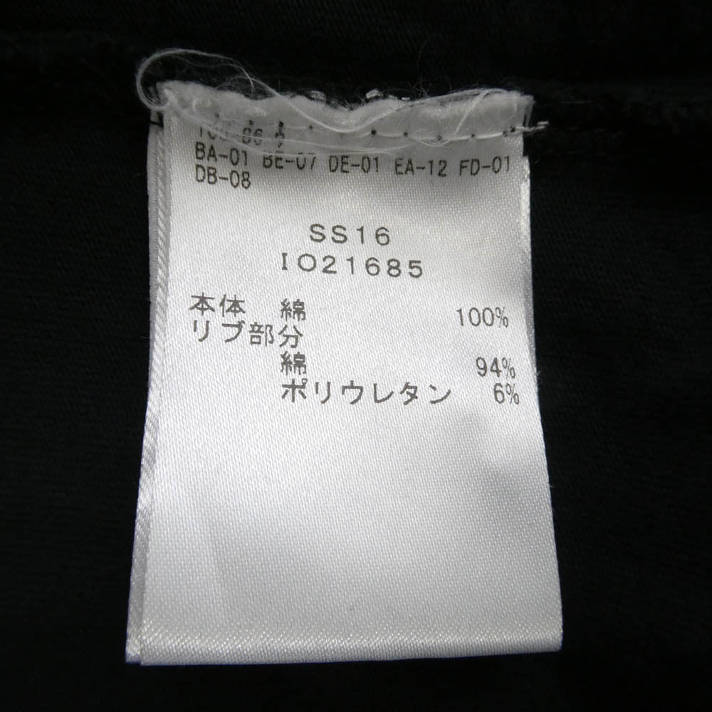 OAMC オーエーエムシー 16SS IO21685 Checked Nacklace Pattern T-Shirt チェック 刺繍 半袖 Tシャツ ブラック系 M【中古】