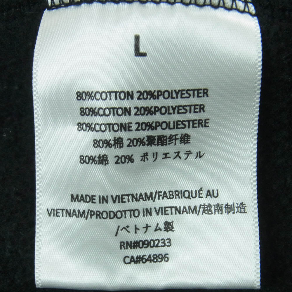 FEAR OF GOD フィアオブゴッド ESSENTIALS エッセンシャルズ ロゴ フーディ プルオーバー スウェット パーカー ブラック系 L【中古】