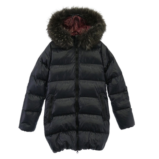 DUVETICA デュベティカ KAPPA カッパ フーディー ダウン ジャケット ダウンコート ネイビー系 40【中古】