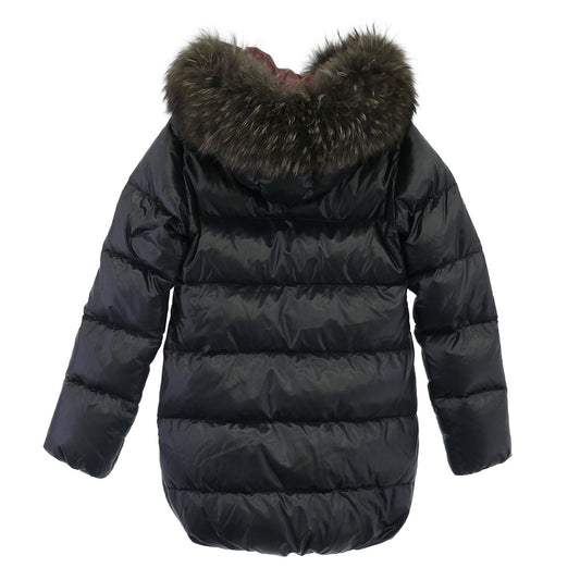 DUVETICA デュベティカ KAPPA カッパ フーディー ダウン ジャケット ダウンコート ネイビー系 40【中古】