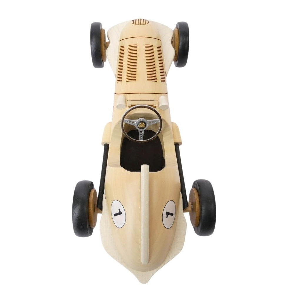 シュタイフ メルセデス シルバーアロー EAN038358 テディベア レーシングカー 模型 ベージュ系【極上美品】【中古】