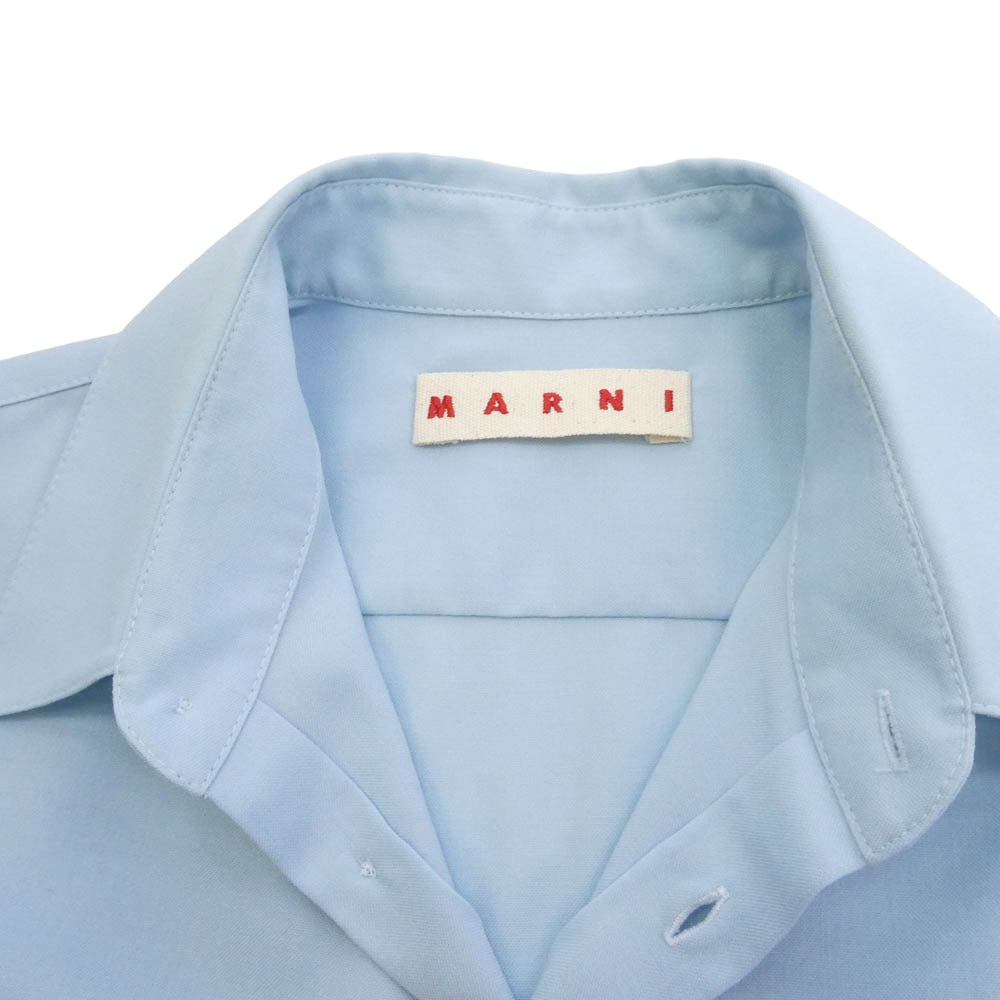 MARNI マルニ 22AW CUMU0061A1 TW839 ウール トロピカル 長袖 シャツ