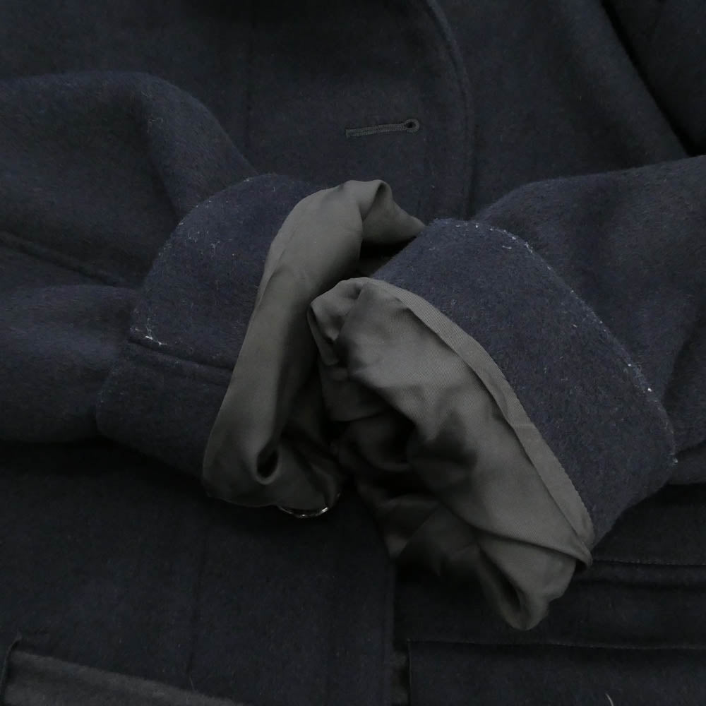 ENFOLD エンフォルド 22AW 300FA230-1920 ウール スタンドカラー ショート コート ネイビー系 38【中古】