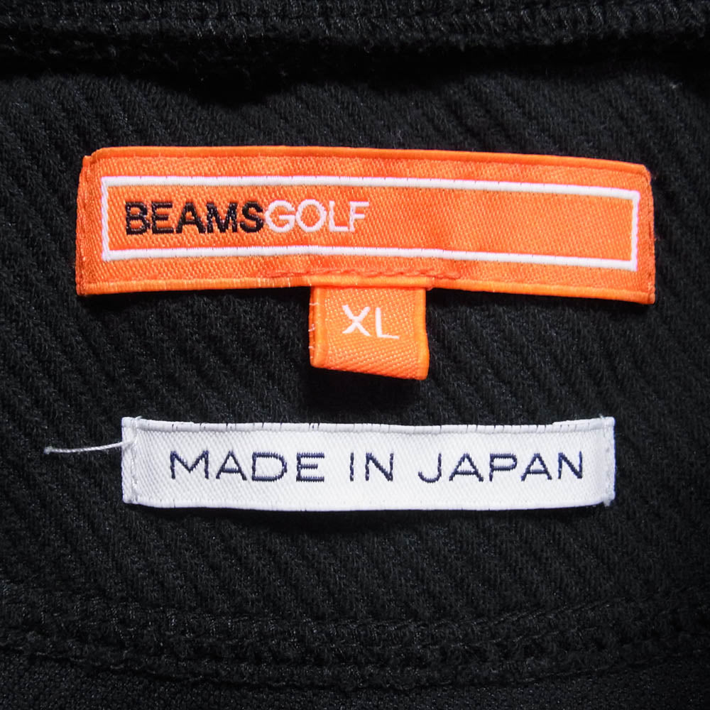 BEAMS ビームス GOLF ゴルフ ロゴ タートルネック カットソー ブラック系 XL【中古】
