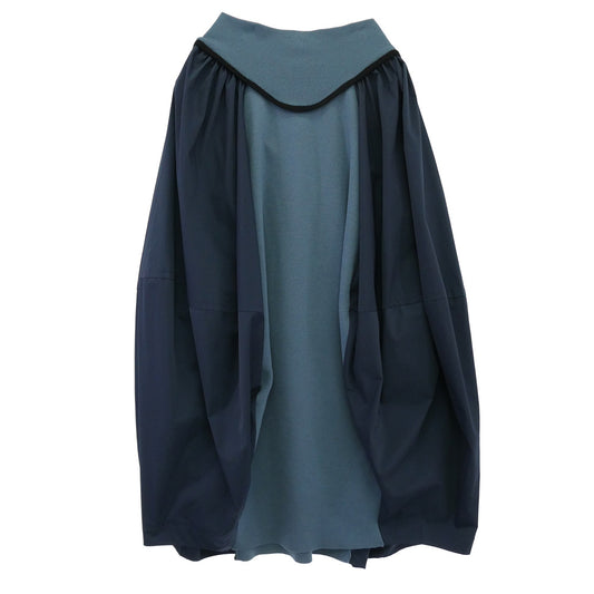 ENFOLD エンフォルド 300EA371-1690 ニット切替 バルーンスカート ブルー系 38【中古】