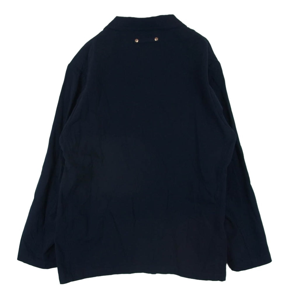 Traditional Weatherwear トラディショナルウェザーウェア G221APFJK0203LR ダブルブレスト ピークドラペル リネン混 コットン テーラード ジャケット ダークネイビー系 M【中古】