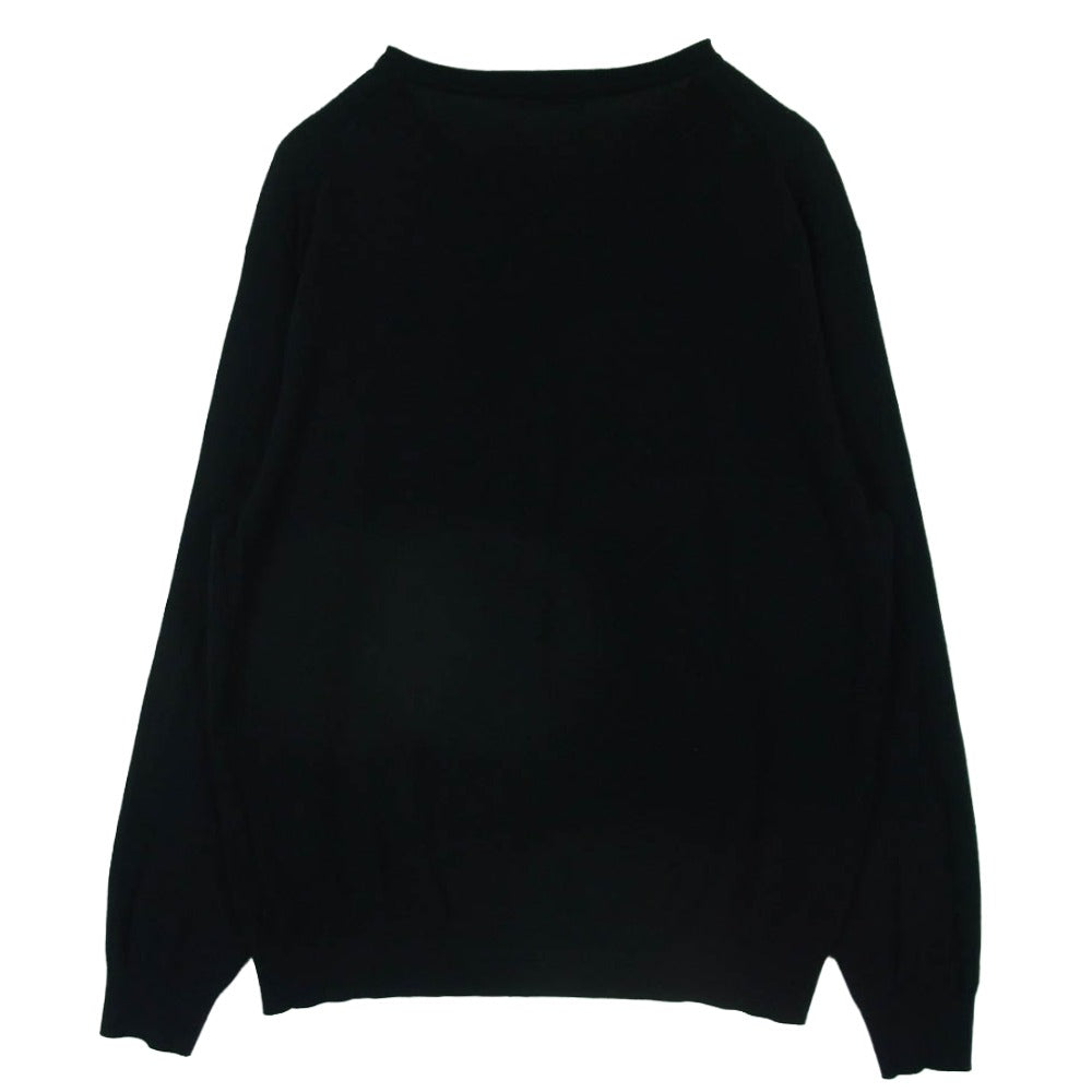 UNITED ARROWS ユナイテッドアローズ 1113-106-4713 Sovereign ロロピアーナ社製 スーパー150sウール ニット セーター ブラック系 L【中古】