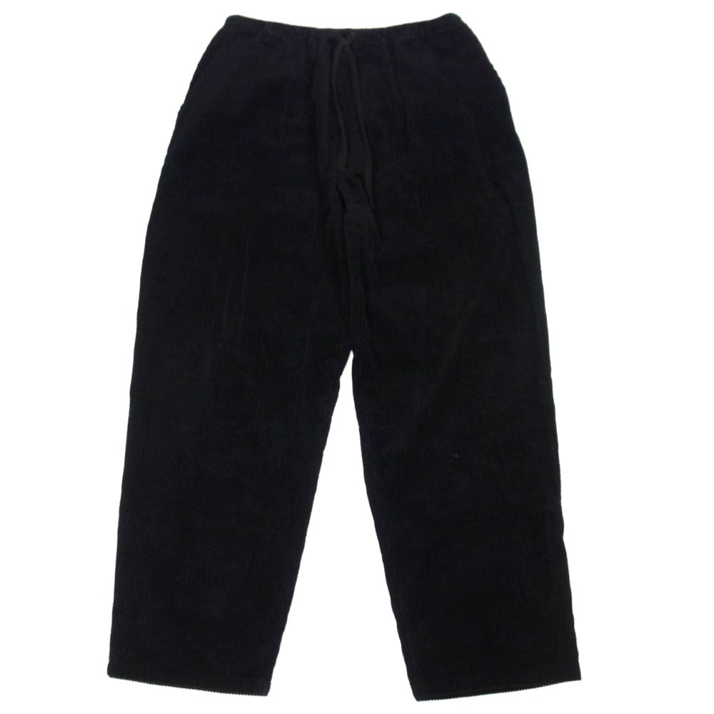 COMOLI コモリ 24AW A03-03018 コーデュロイドローストリングパンツ ブラック系 3【中古】