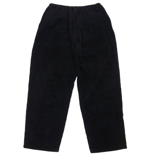 COMOLI コモリ 24AW A03-03018 コーデュロイドローストリングパンツ ブラック系 3【中古】