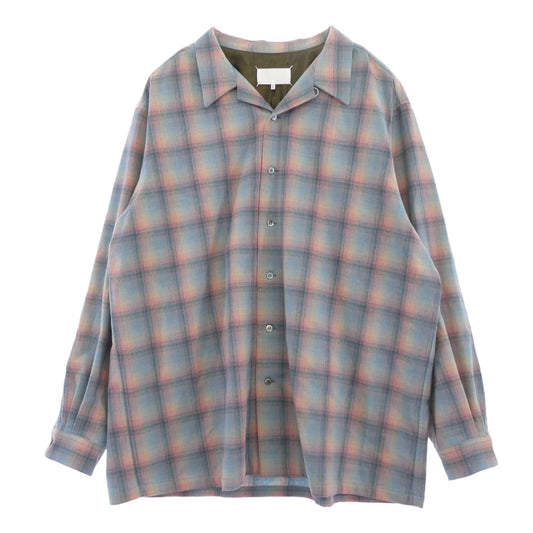 MAISON MARGIELA メゾンマルジェラ 23AW S67DT0010 S78039 PENDLETON ペンドルトン 四つタグ オーバーサイズ チェック ウール 長袖 シャツ ジャケット マルチカラー系 48【中古】