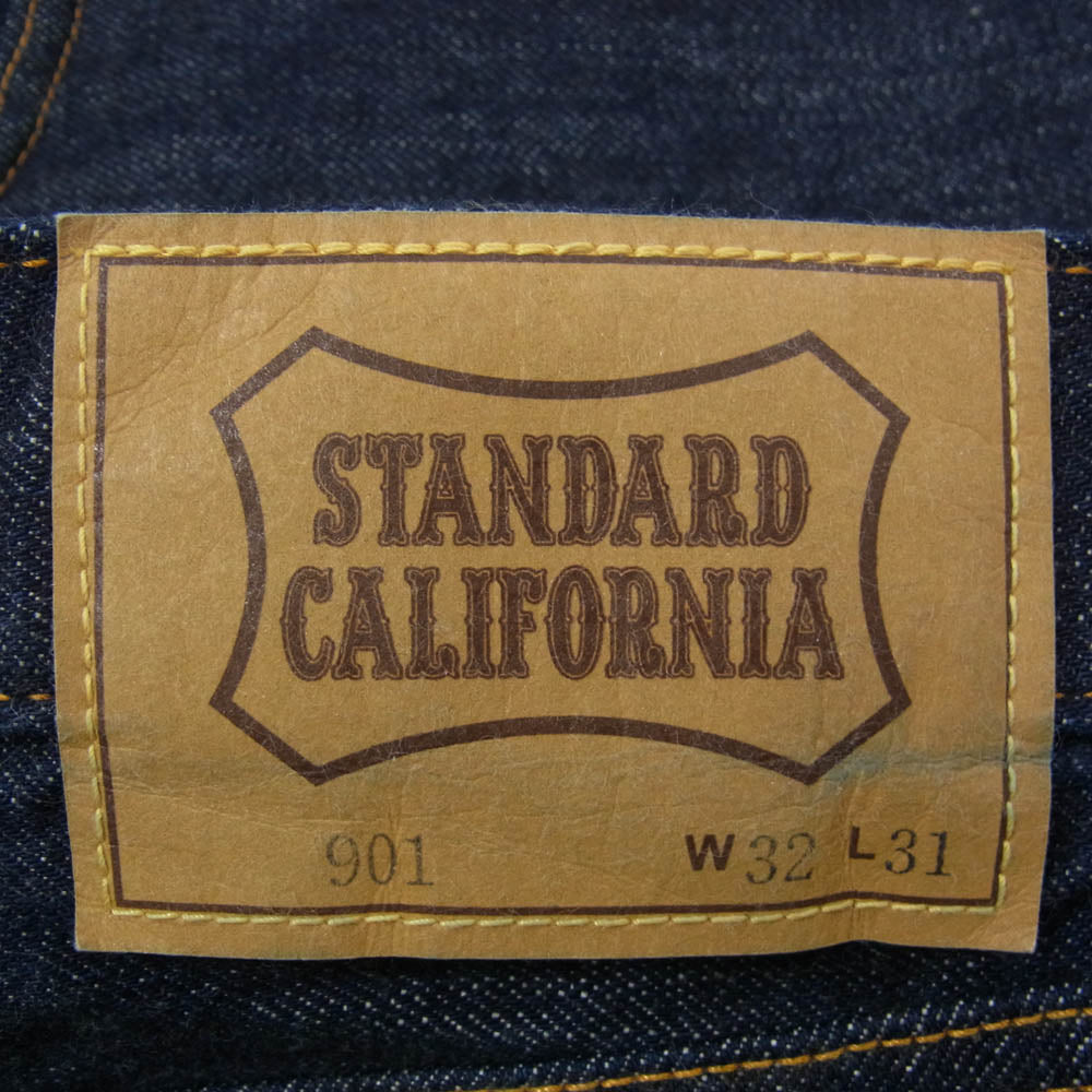 STANDARD CALIFORNIA スタンダードカリフォルニア SD 5P Denim Pants 901 66 One Wash ワン ウォッシュ デニムパンツ W32 L31 インディゴブルー系 32【美品】【中古】
