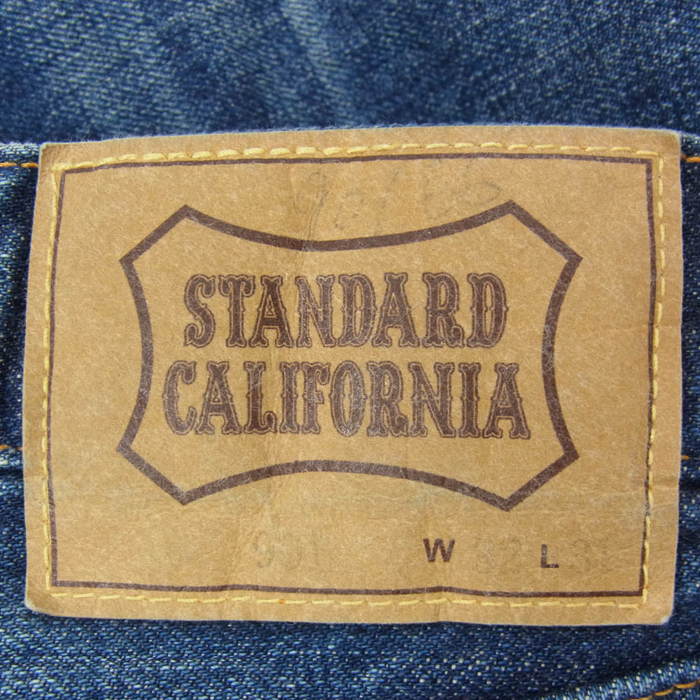 STANDARD CALIFORNIA スタンダードカリフォルニア 25SS SD 5P Denim Pants 901 66 Vintage Wash ヴィンテージ ウォッシュ デニムパンツ W32 L31 インディゴブルー系 32【美品】【中古】