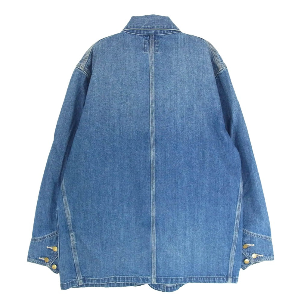 STANDARD CALIFORNIA スタンダードカリフォルニア LB0511 SD COVERALL JACKET VW ウォッシュ加工 カバーオール デニム ジャケット インディゴブルー系 M【美品】【中古】