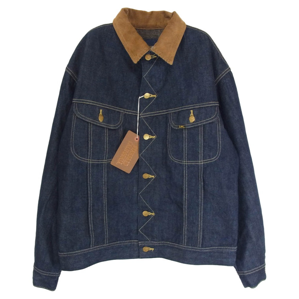 STANDARD CALIFORNIA スタンダードカリフォルニア Lee リー OUDLA460 SD Storm Rider Denim Jacket 101LJ Rigid ストームライダー リジッド デニムジャケット インディゴブルー系 L【美品】【中古】