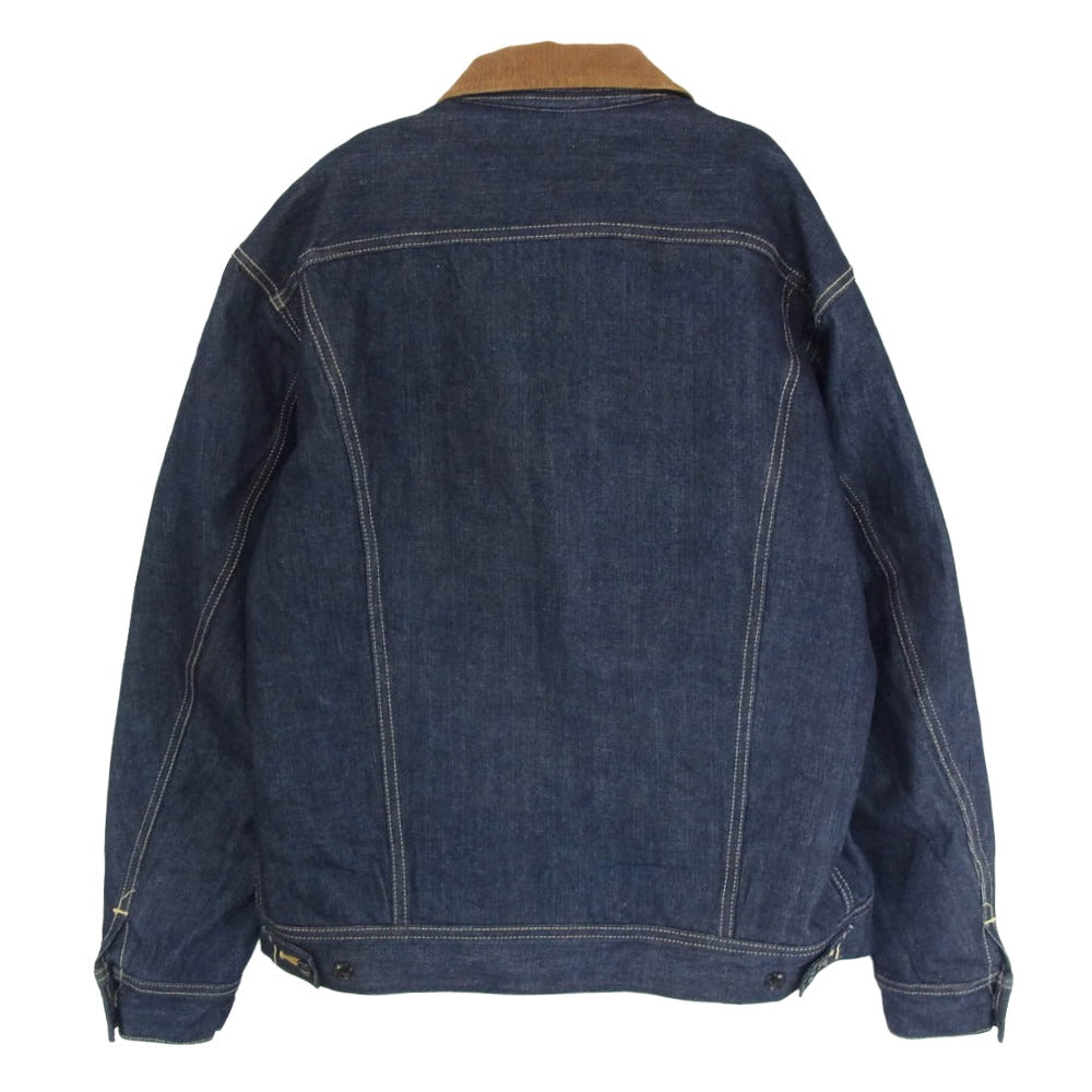 STANDARD CALIFORNIA スタンダードカリフォルニア Lee リー OUDLA460 SD Storm Rider Denim Jacket 101LJ Rigid ストームライダー リジッド デニムジャケット インディゴブルー系 L【美品】【中古】