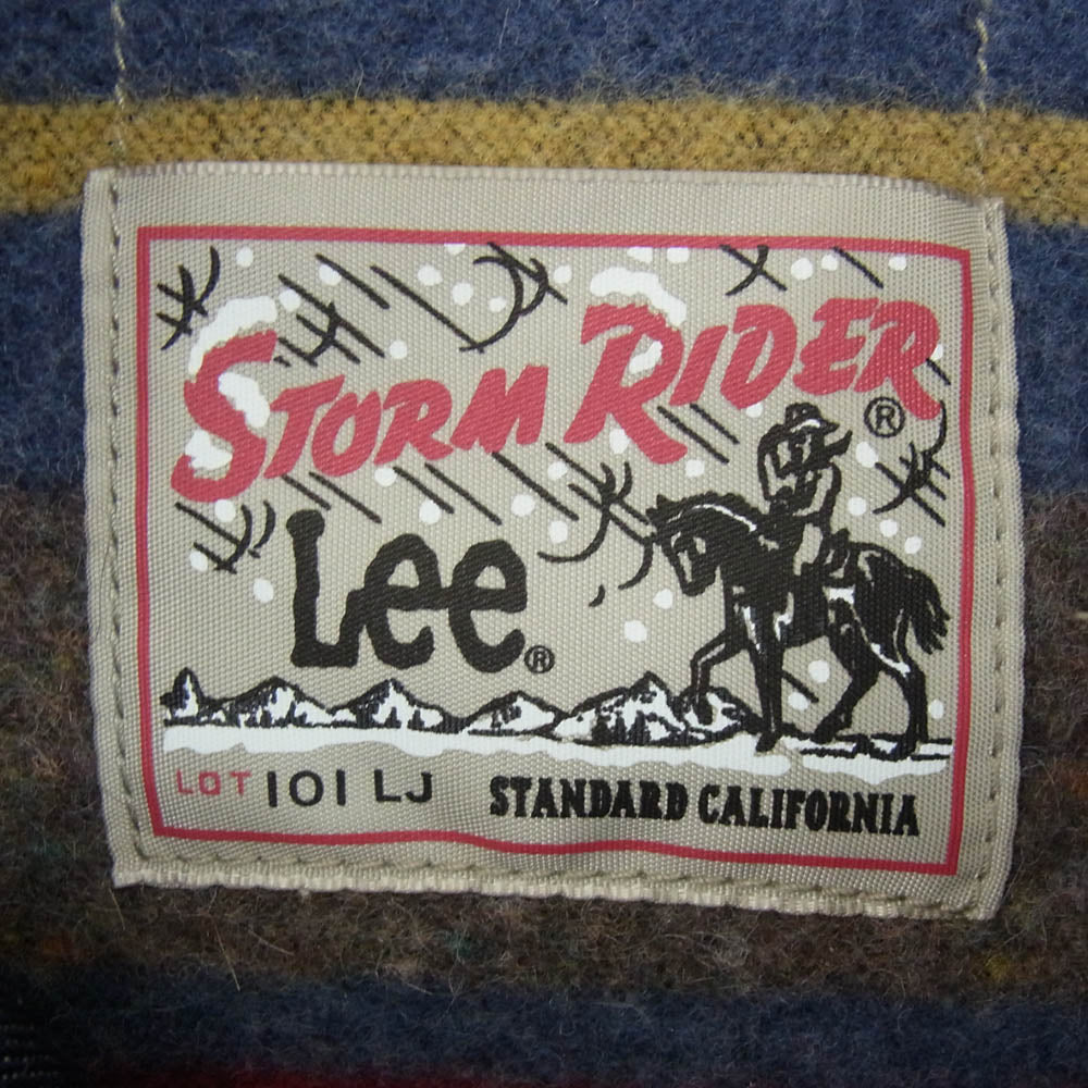 STANDARD CALIFORNIA スタンダードカリフォルニア Lee リー OUDLA460 SD Storm Rider Denim Jacket 101LJ Rigid ストームライダー リジッド デニムジャケット インディゴブルー系 L【美品】【中古】