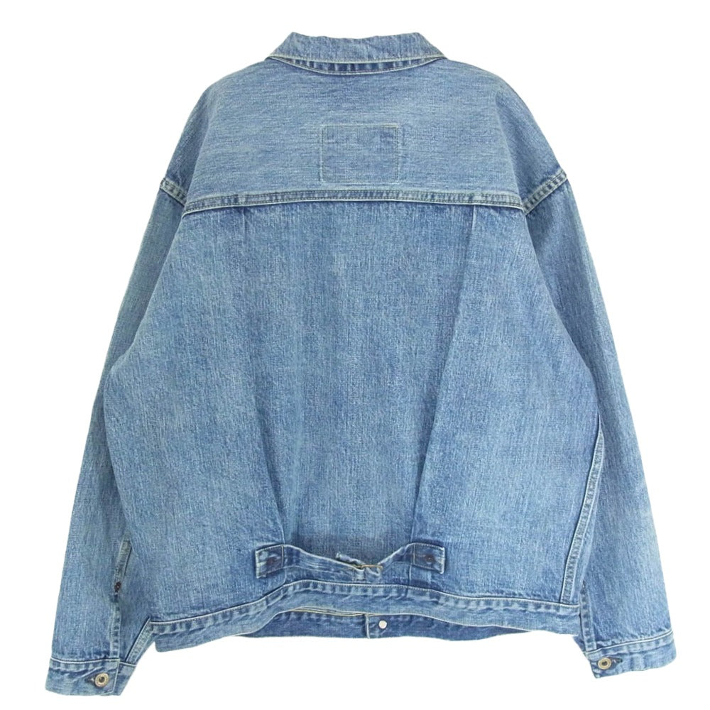 STANDARD CALIFORNIA スタンダードカリフォルニア OUDLA450 SD Denim Jacket S996 WW II Vintage Wash ヴィンテージウォッシュ デニムジャケット インディゴブルー系 42【極上美品】【中古】