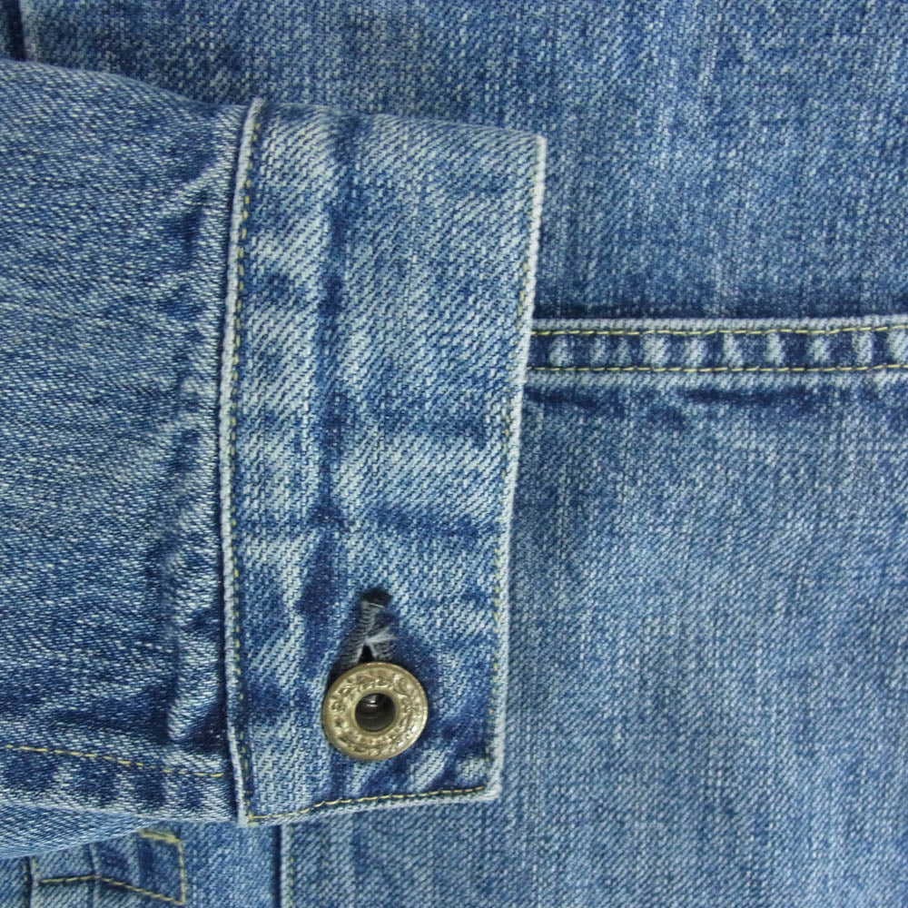 STANDARD CALIFORNIA スタンダードカリフォルニア OUDLA450 SD Denim Jacket S996 WW II Vintage Wash ヴィンテージウォッシュ デニムジャケット インディゴブルー系 42【極上美品】【中古】