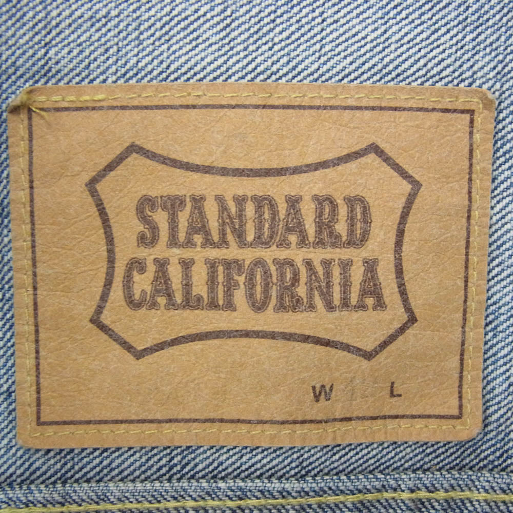 STANDARD CALIFORNIA スタンダードカリフォルニア OUDLA450 SD Denim Jacket S996 WW II Vintage Wash ヴィンテージウォッシュ デニムジャケット インディゴブルー系 42【極上美品】【中古】