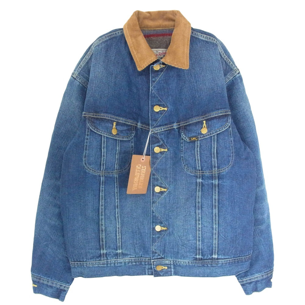 STANDARD CALIFORNIA スタンダードカリフォルニア Lee リー OUDLA520 SD Storm Rider Denim Jacket 101LJ VW ストームライダー ウォッシュ加工 デニムジャケット インディゴブルー系 L【極上美品】【中古】