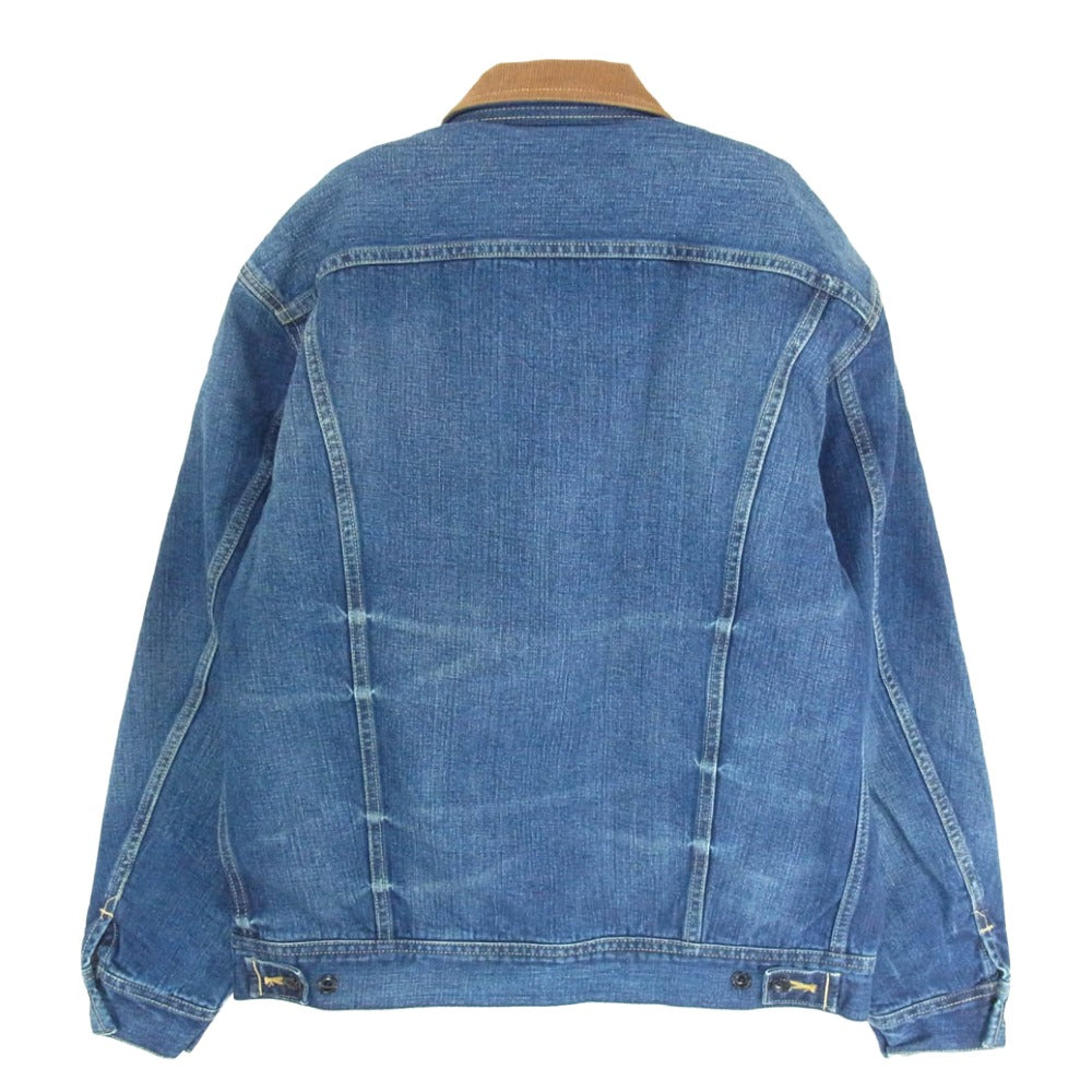 STANDARD CALIFORNIA スタンダードカリフォルニア Lee リー OUDLA520 SD Storm Rider Denim Jacket 101LJ VW ストームライダー ウォッシュ加工 デニムジャケット インディゴブルー系 L【極上美品】【中古】
