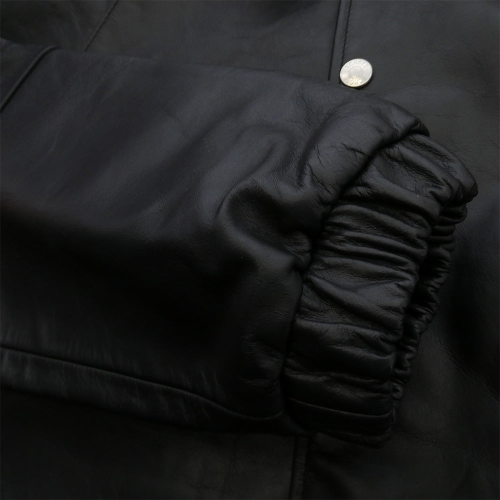 schott ショット 7825950054 LEATHER COACH JACKET 牛革 レザー コーチ ジャケット ブラック系 L【美品】【中古】