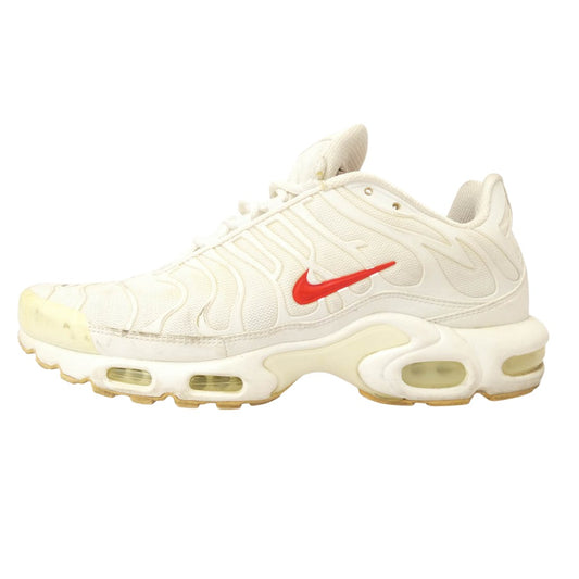 Supreme シュプリーム DA1472-100 x Nike ナイキ Air Max Plus TN White Speed Red エアマックスプラス ホワイト スピード レッド ローカット スニーカー ホワイト系 28.0cm【中古】