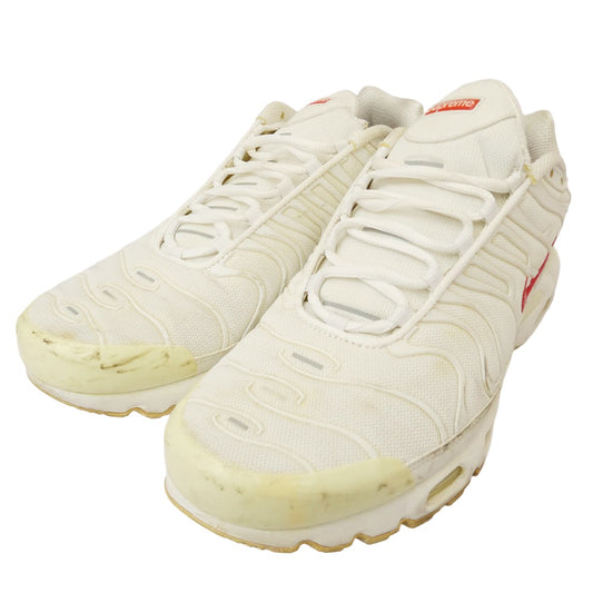 Supreme シュプリーム DA1472-100 x Nike ナイキ Air Max Plus TN White Speed Red エアマックスプラス ホワイト スピード レッド ローカット スニーカー ホワイト系 28.0cm【中古】